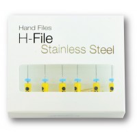 Pacdent Stainless Steel H Files (Hand), Assorted Size # 15-40, Length 21 mm 